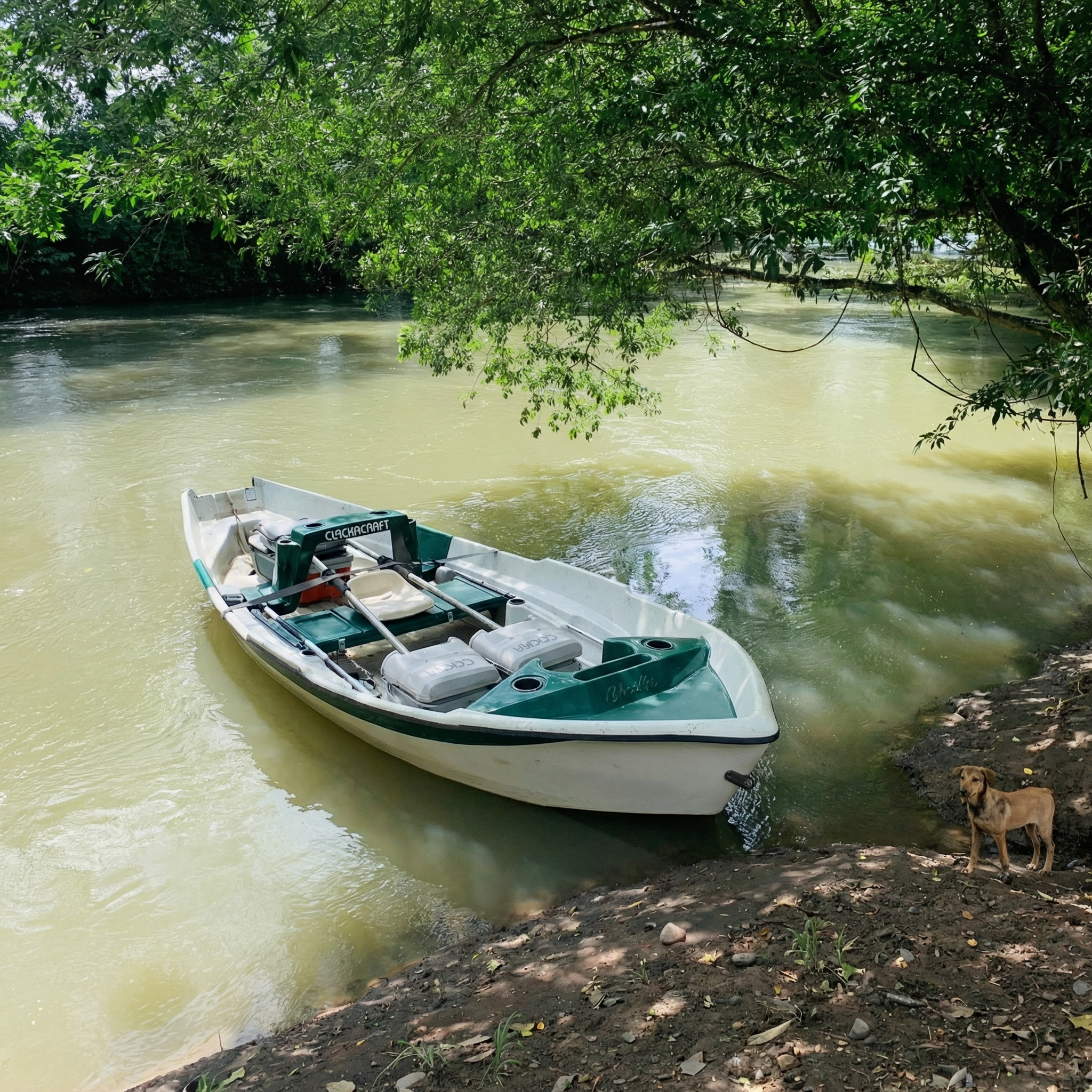 Boat on Río Niño